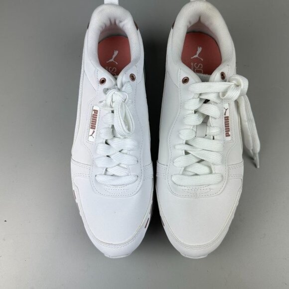 Puma R78 Raw Metallics Sneaker in White Rose Gold - Picture 3 of 8